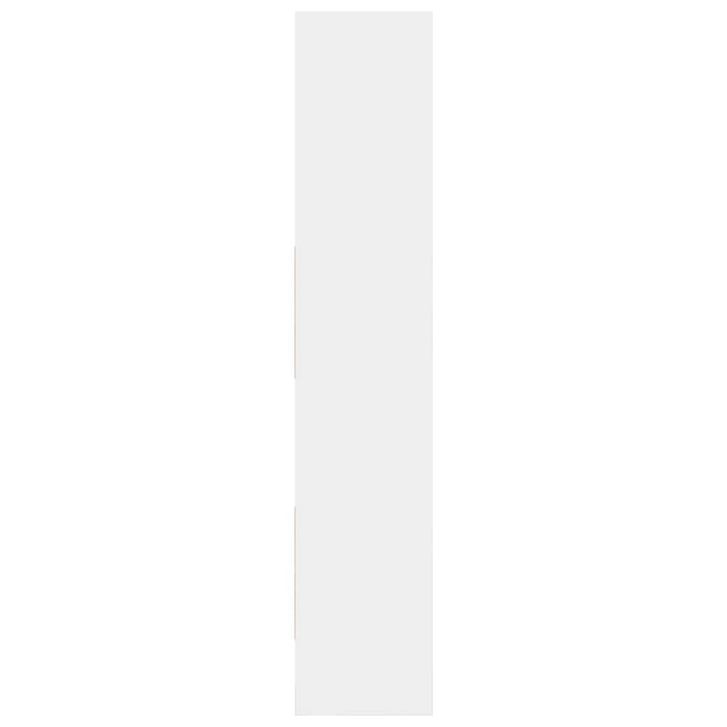 vidaXL Book Cabinet | White | Engineered Wood | 180 cm tall | Book Cabinet 6