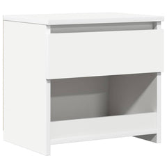 803443 vidaXL Bedside Cabinet White 40x30x39 cm Engineered Wood 2