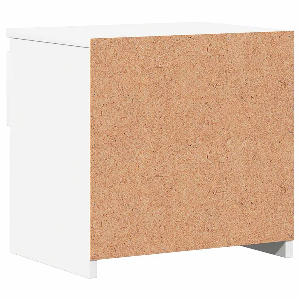 803443 vidaXL Bedside Cabinet White 40x30x39 cm Engineered Wood 6