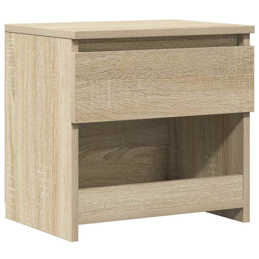 803449 vidaXL Bedside Cabinet Sonoma Oak 40x30x39 cm Engineered Wood 2