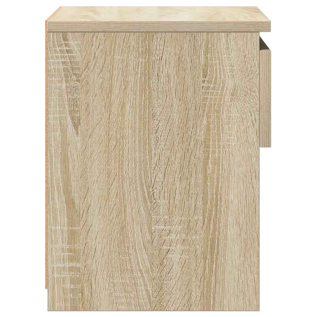 803449 vidaXL Bedside Cabinet Sonoma Oak 40x30x39 cm Engineered Wood 5