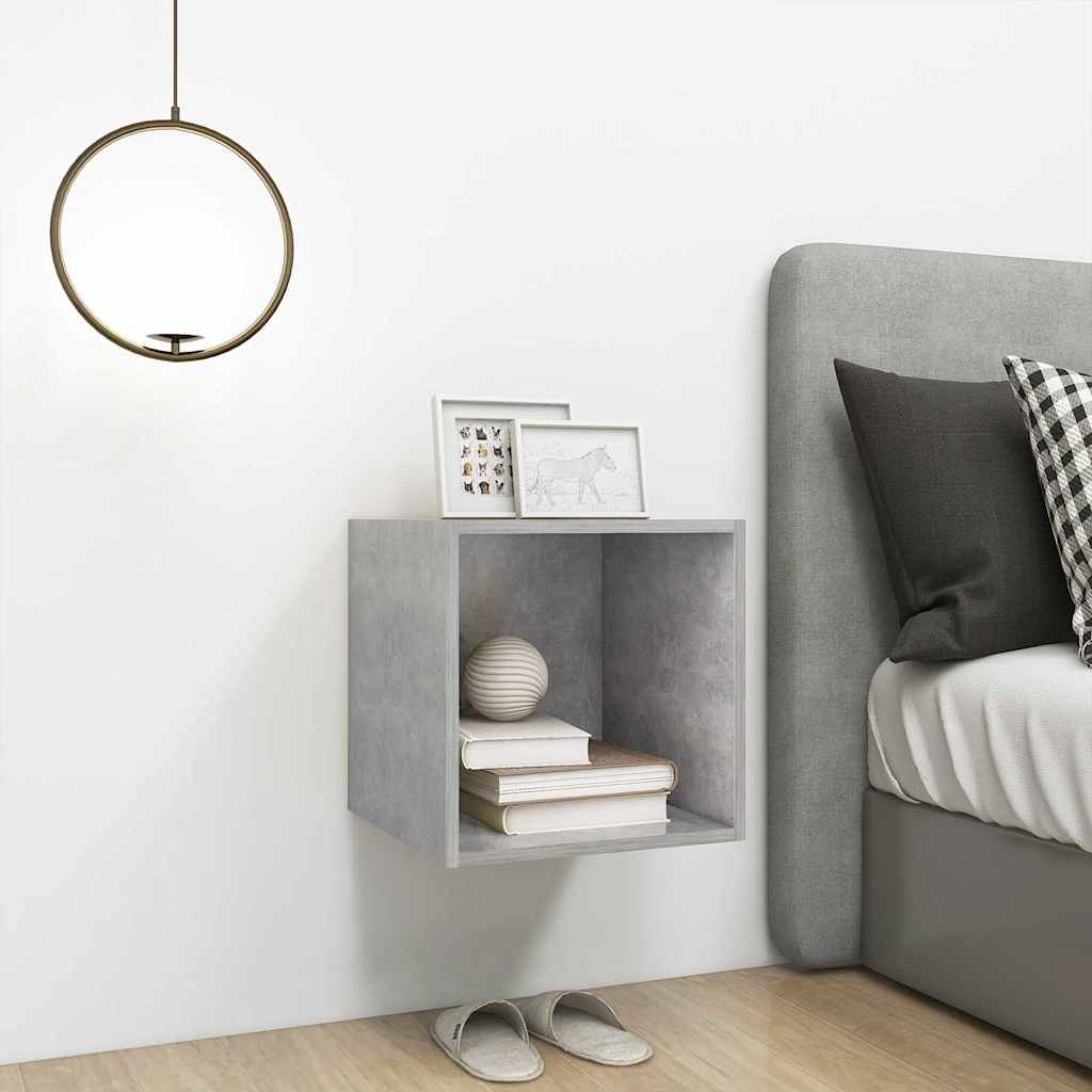 vidaXL Wall Cabinet | Concrete Grey | Engineered wood | 37 cm x 37 cm x 37 cm 5
