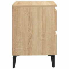 vidaXL Bed Cabinet Sonoma Oak 40x35x50 cm Engineered Wood 4
