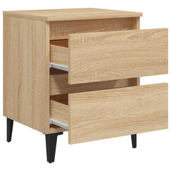 vidaXL Bed Cabinet Sonoma Oak 40x35x50 cm Engineered Wood 5
