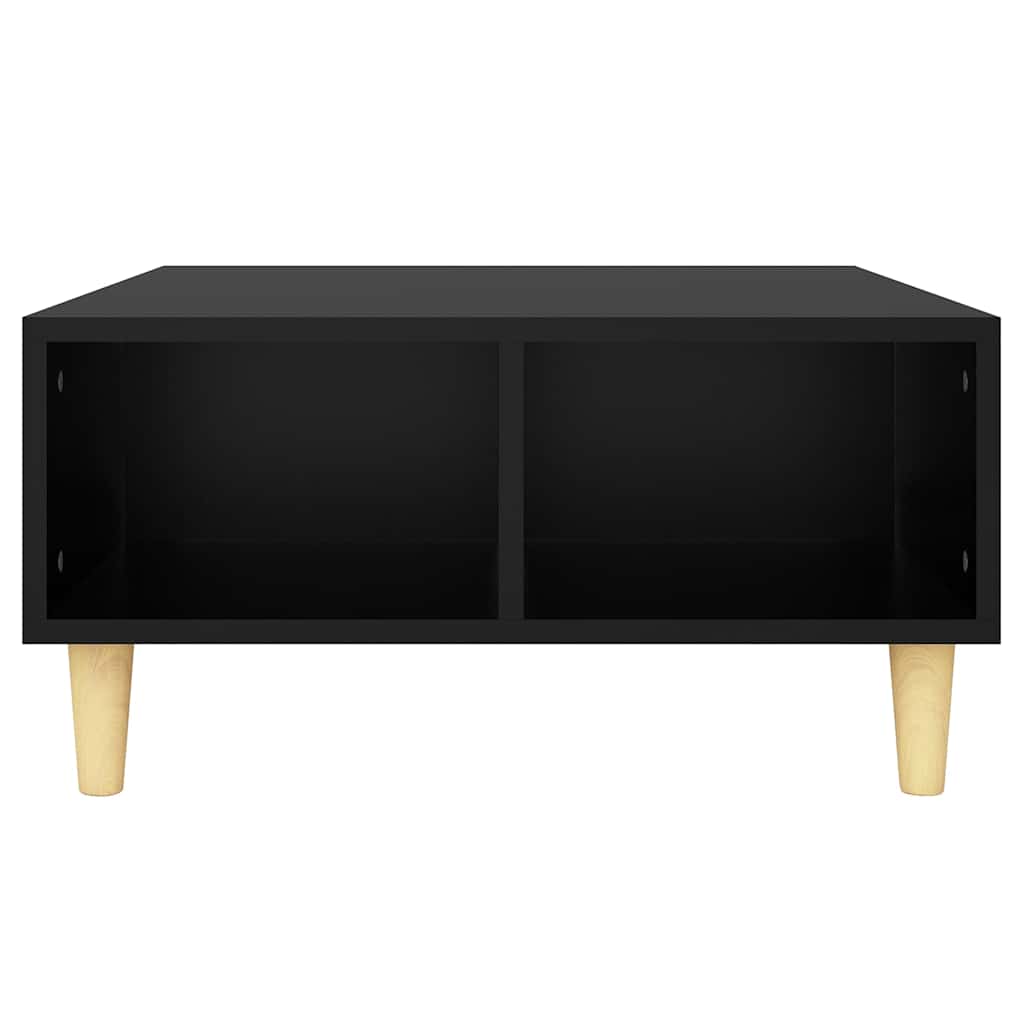 vidaXL Coffee Table | Black | Engineered wood, solid eucalyptus wood | Medium 4