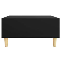 vidaXL Coffee Table | Black | Engineered wood, solid eucalyptus wood | Medium 5