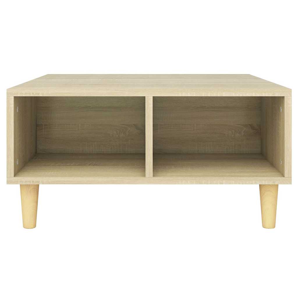 vidaXL Coffee Table | Sonoma oak | Engineered wood, Solid eucalyptus wood 4
