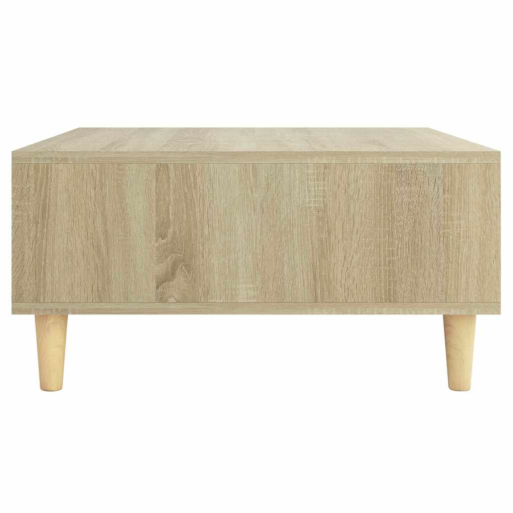 vidaXL Coffee Table | Sonoma oak | Engineered wood, Solid eucalyptus wood 5