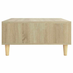 vidaXL Coffee Table | Sonoma oak | Engineered wood, Solid eucalyptus wood 5