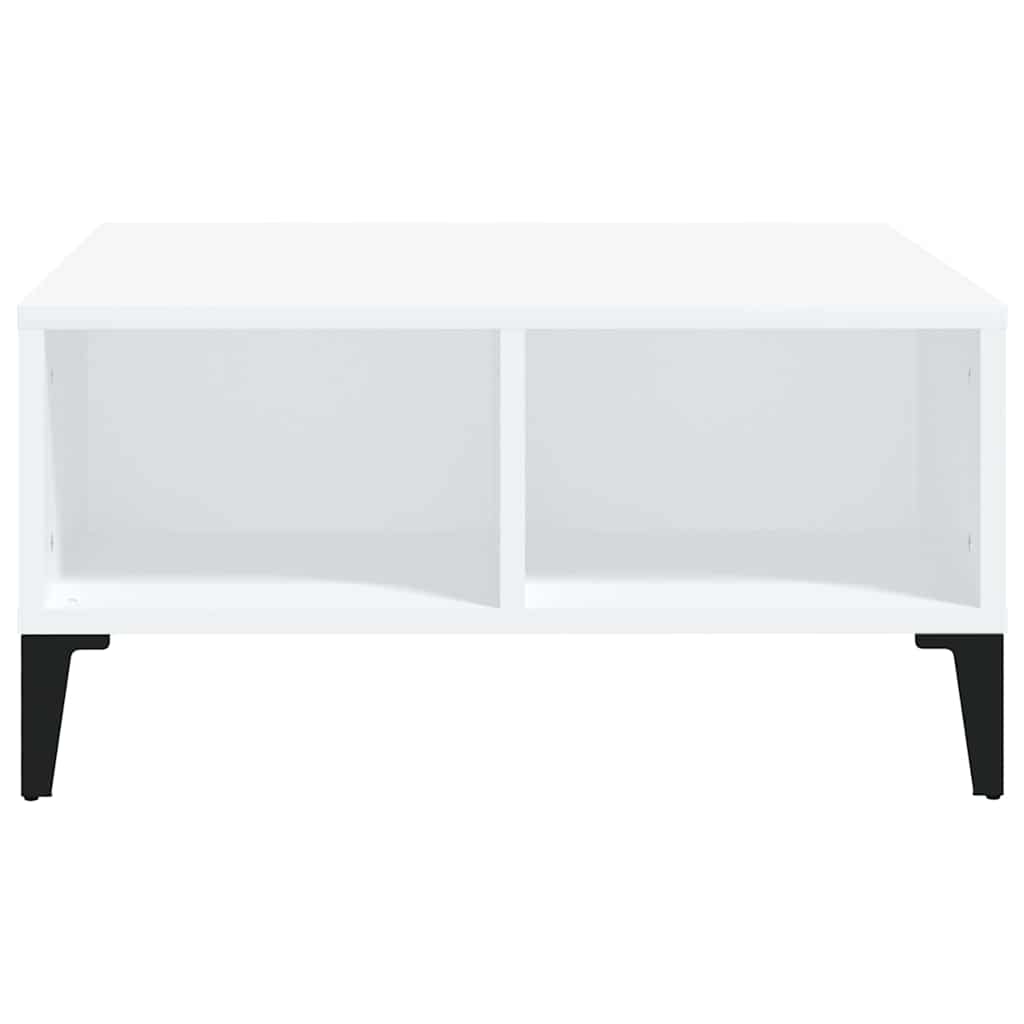 vidaXL Coffee Table | White | Engineered wood, metal | Compact | Coffee Table 3