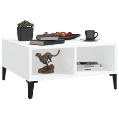 vidaXL Coffee Table | White | Engineered wood, metal | Compact | Coffee Table 5