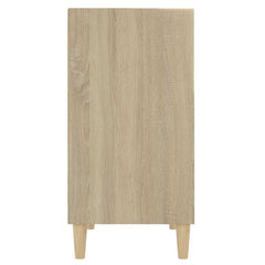 vidaXL Sideboard | Sonoma Oak | Engineered Wood and Eucalyptus Wood | Medium 5