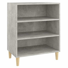 vidaXL Sideboard | Concrete grey | Engineered wood, solid eucalyptus wood 2