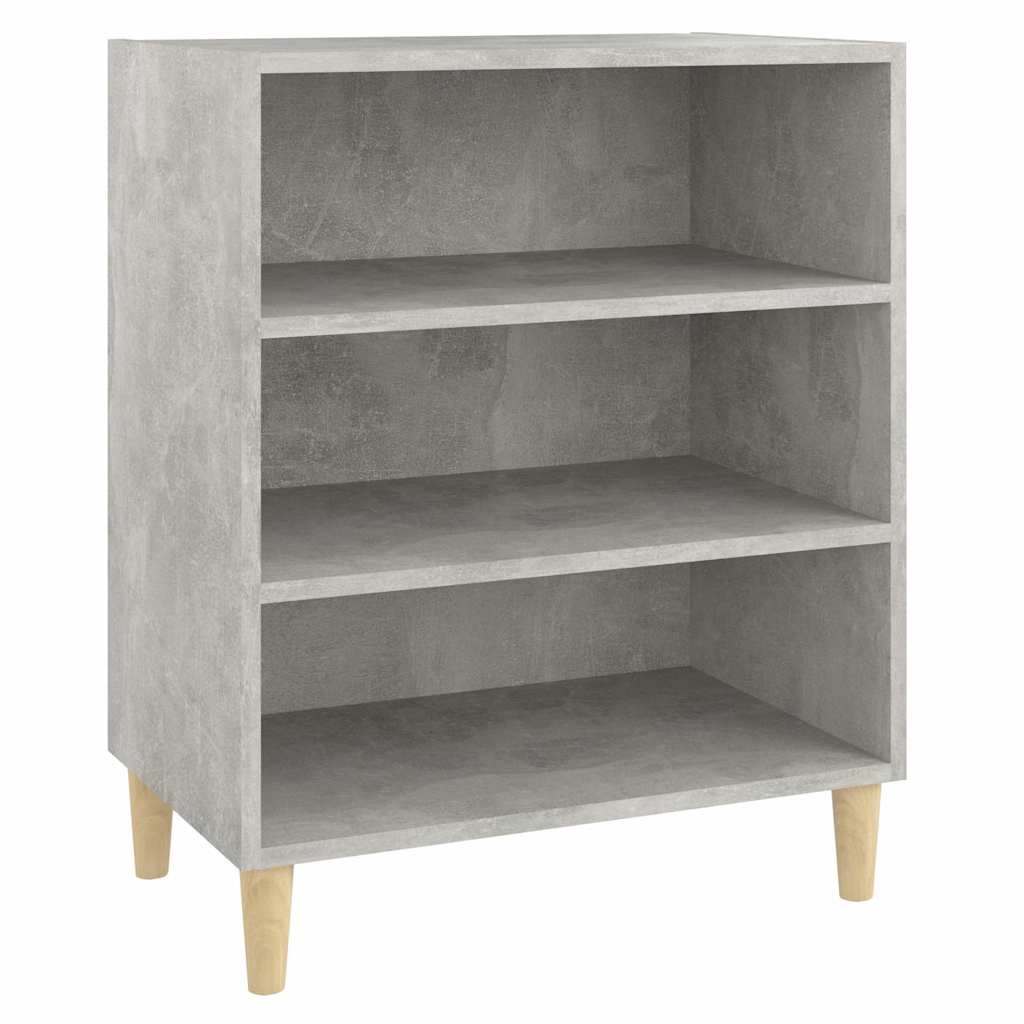 vidaXL Sideboard | Concrete grey | Engineered wood, solid eucalyptus wood 2