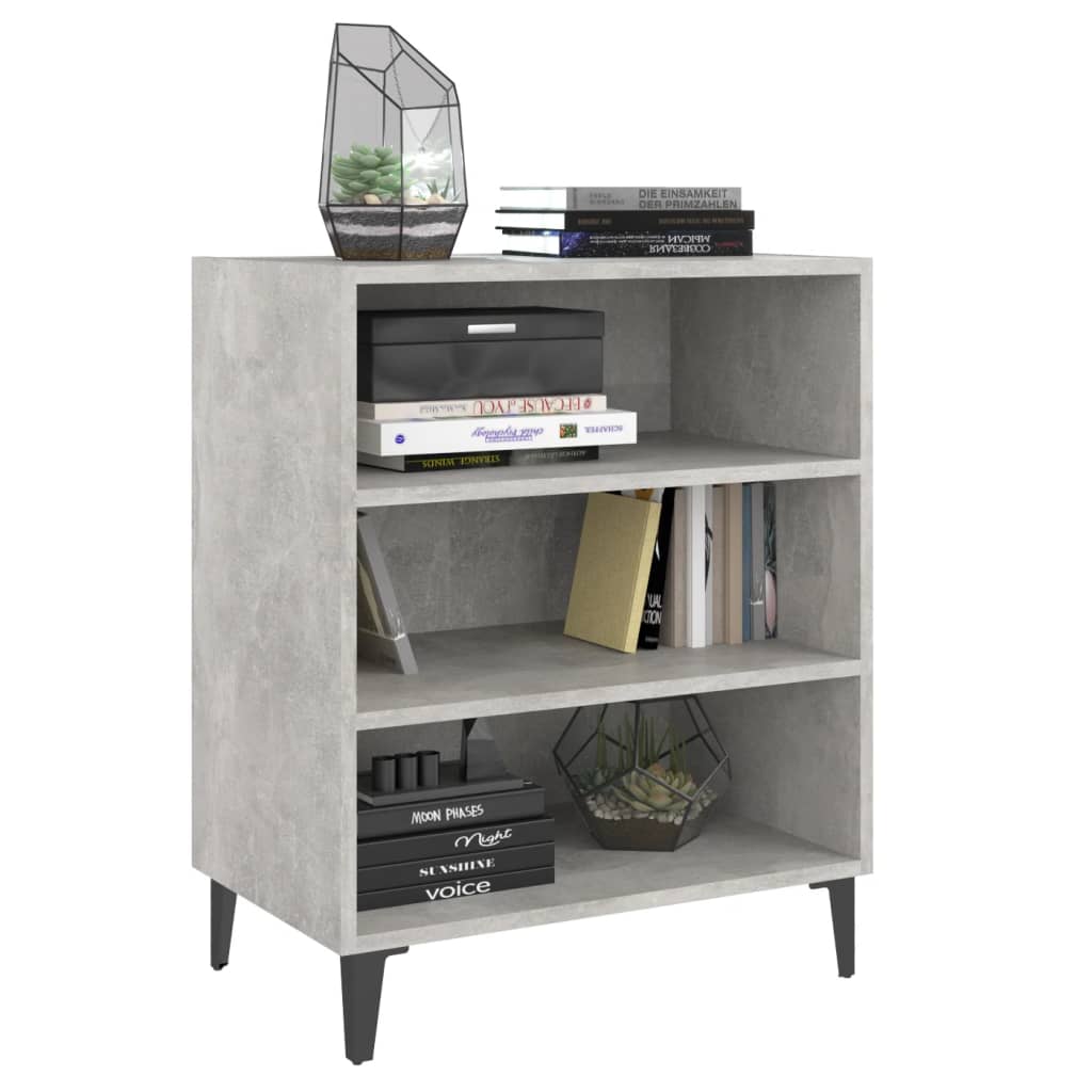 806062 vidaXL Sideboard Concrete Grey 57x35x70 cm Engineered Wood 5
