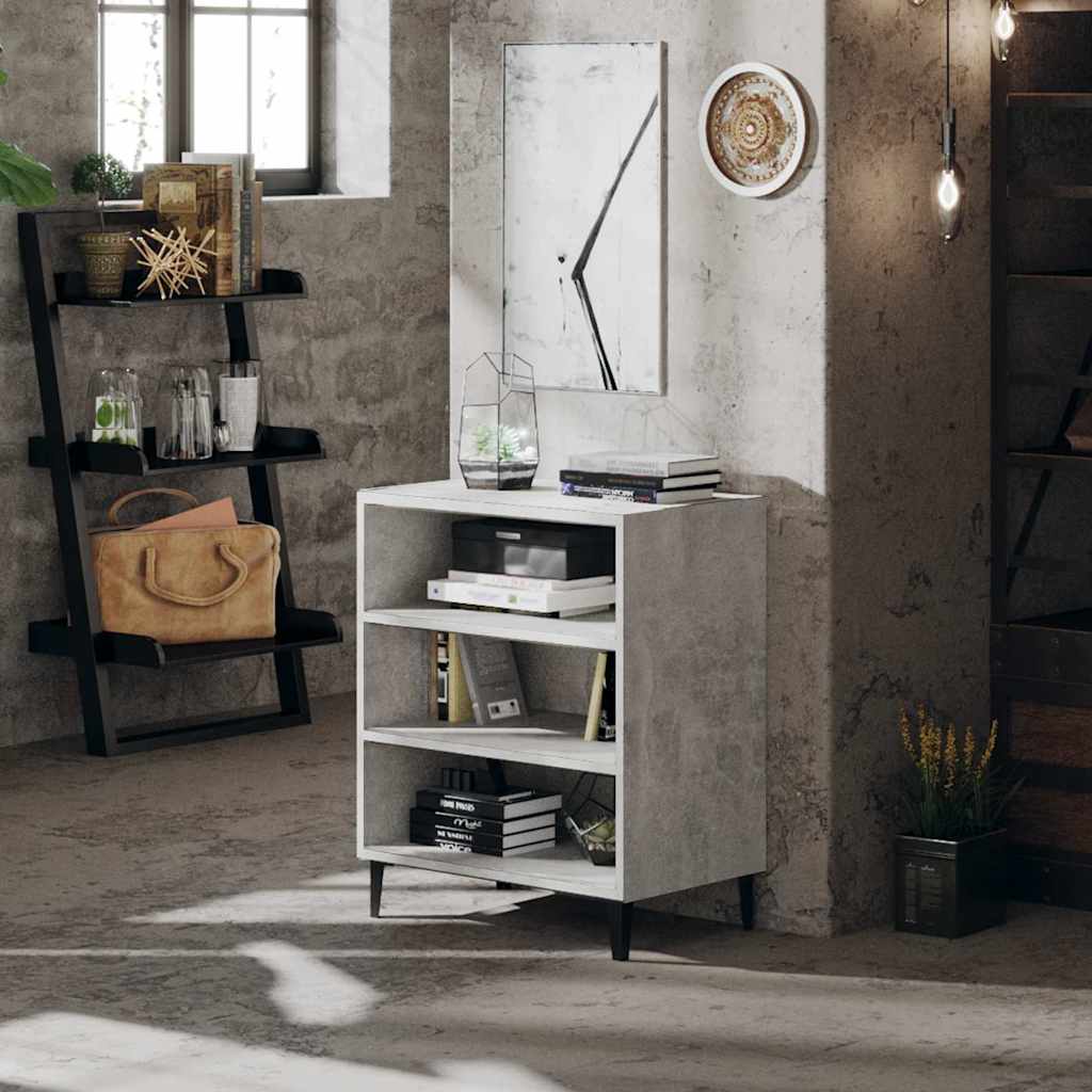 806062 vidaXL Sideboard Concrete Grey 57x35x70 cm Engineered Wood 1