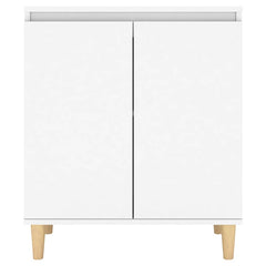vidaXL Sideboard | White | Engineered wood, MDF, Solid eucalyptus wood 5