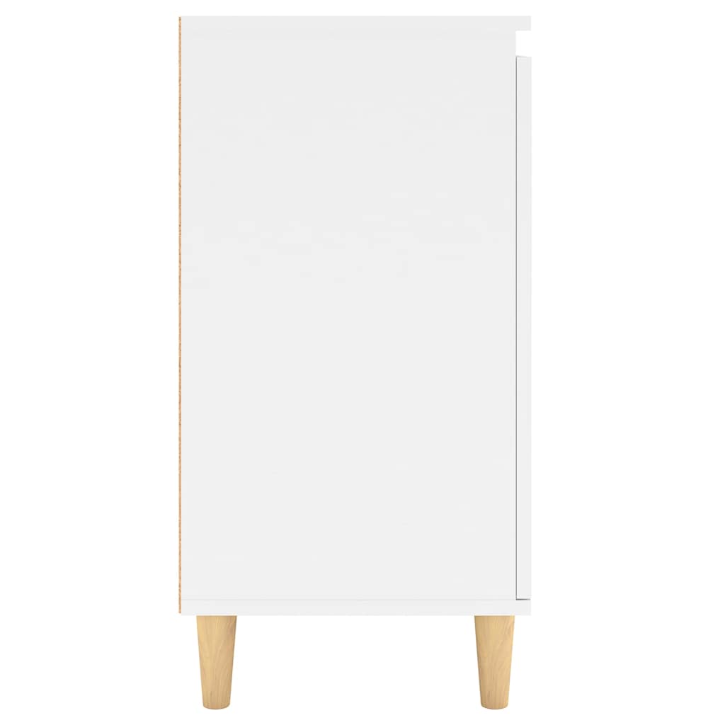 vidaXL Sideboard | White | Engineered wood, MDF, Solid eucalyptus wood 6