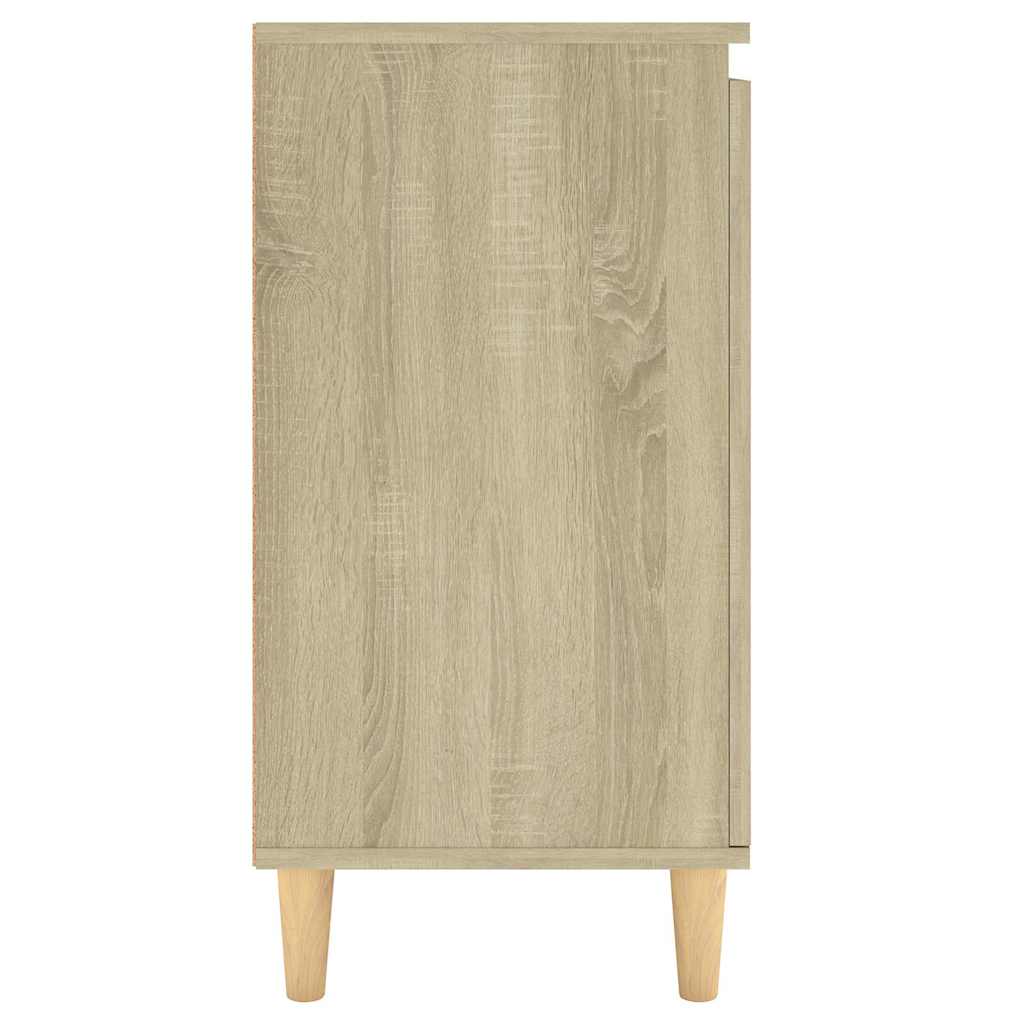 vidaXL Sideboard | Sonoma oak | Engineered wood, MDF, solid eucalyptus wood 6