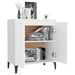 vidaXL Sideboard | White | Engineered wood, Metal | Medium | Cabinet 3