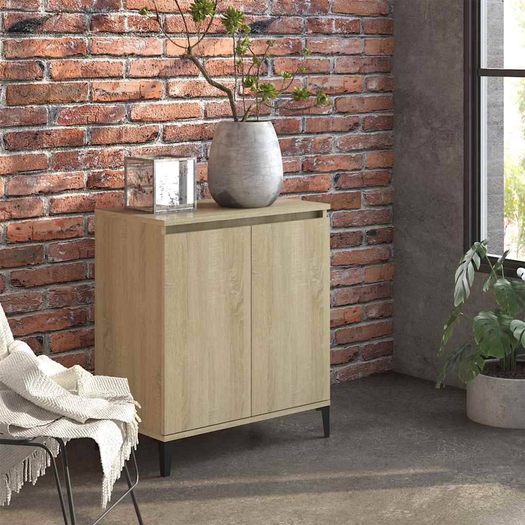 vidaXL Sideboard | Sonoma Oak | Engineered Wood, Metal | Medium | Sideboard 1