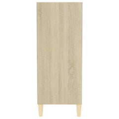 vidaXL Sideboard | Sonoma oak | Engineered wood, solid eucalyptus wood | Medium 5