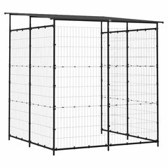 150780 vidaXL Bicycle Shed 190x190x222 cm Steel Black 4