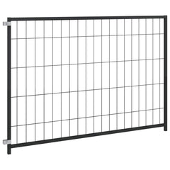 vidaXL Dog Kennel Black 300x100x70 cm Steel 2