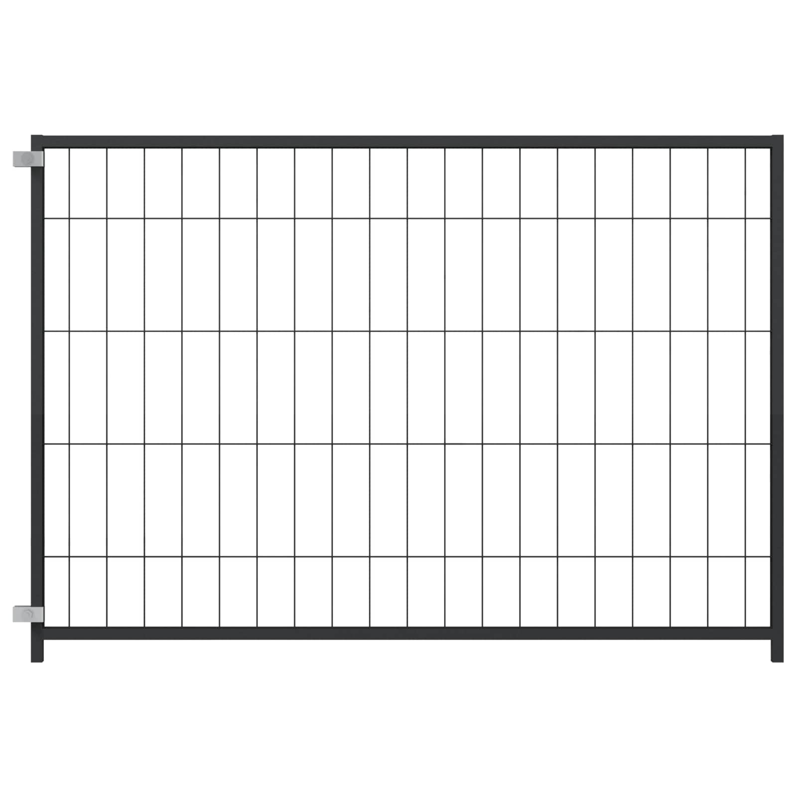 vidaXL Dog Kennel Black 300x100x70 cm Steel 4