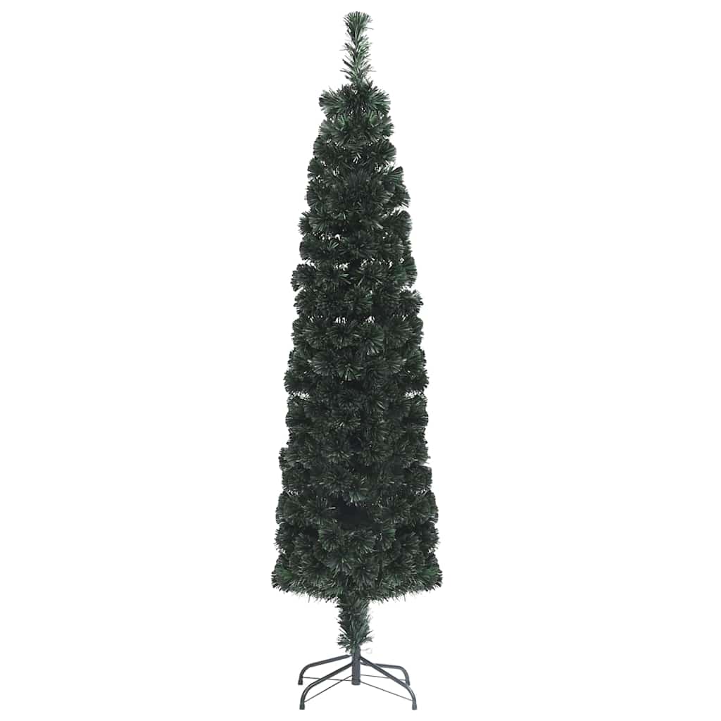 Artificial Slim Christmas Tree with Stand 120 cm Fibre Optic 120 cm 35 cm