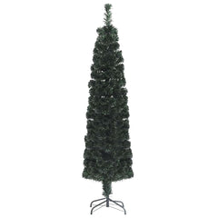 Artificial Slim Christmas Tree with Stand 120 cm Fibre Optic 120 cm 35 cm
