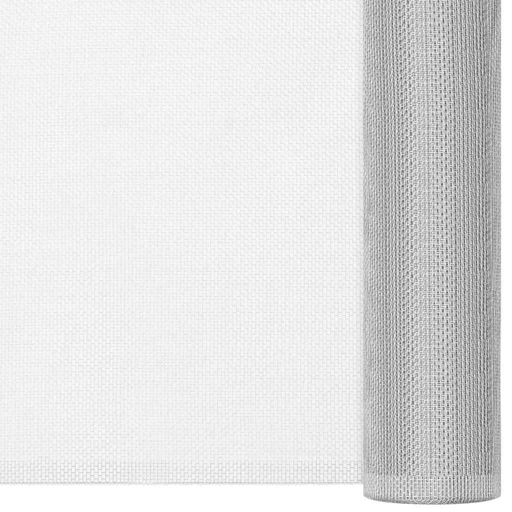 vidaXL Mesh Screen Aluminium 60x1000 cm Silver 2