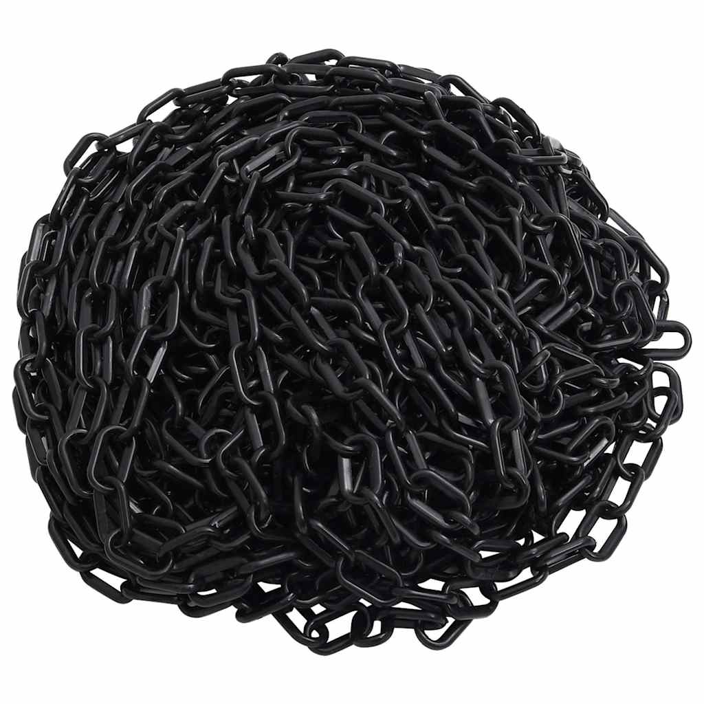 Warning Chain Plastic Black