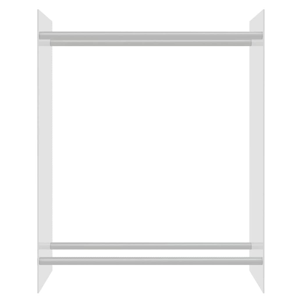 vidaXL Firewood Rack Transparent 80x35x100 cm Tempered Glass 3