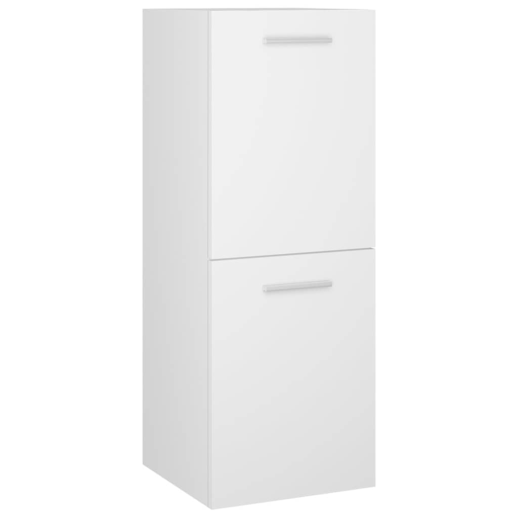 vidaXL Bathroom Furniture Set White Engineered Wood 3