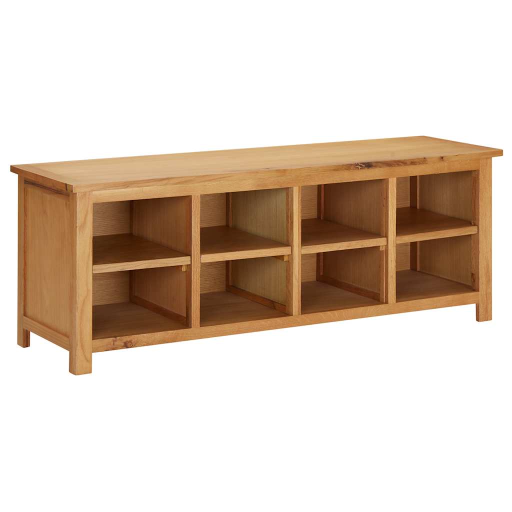 vidaXL Shoe Rack 114x37x45 cm Solid Oak Wood 1