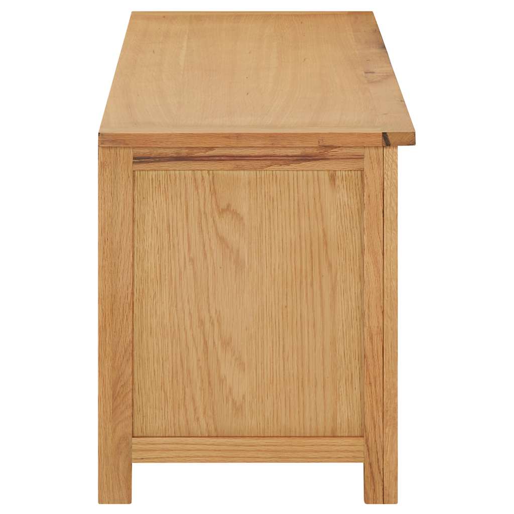vidaXL Shoe Rack 114x37x45 cm Solid Oak Wood 3