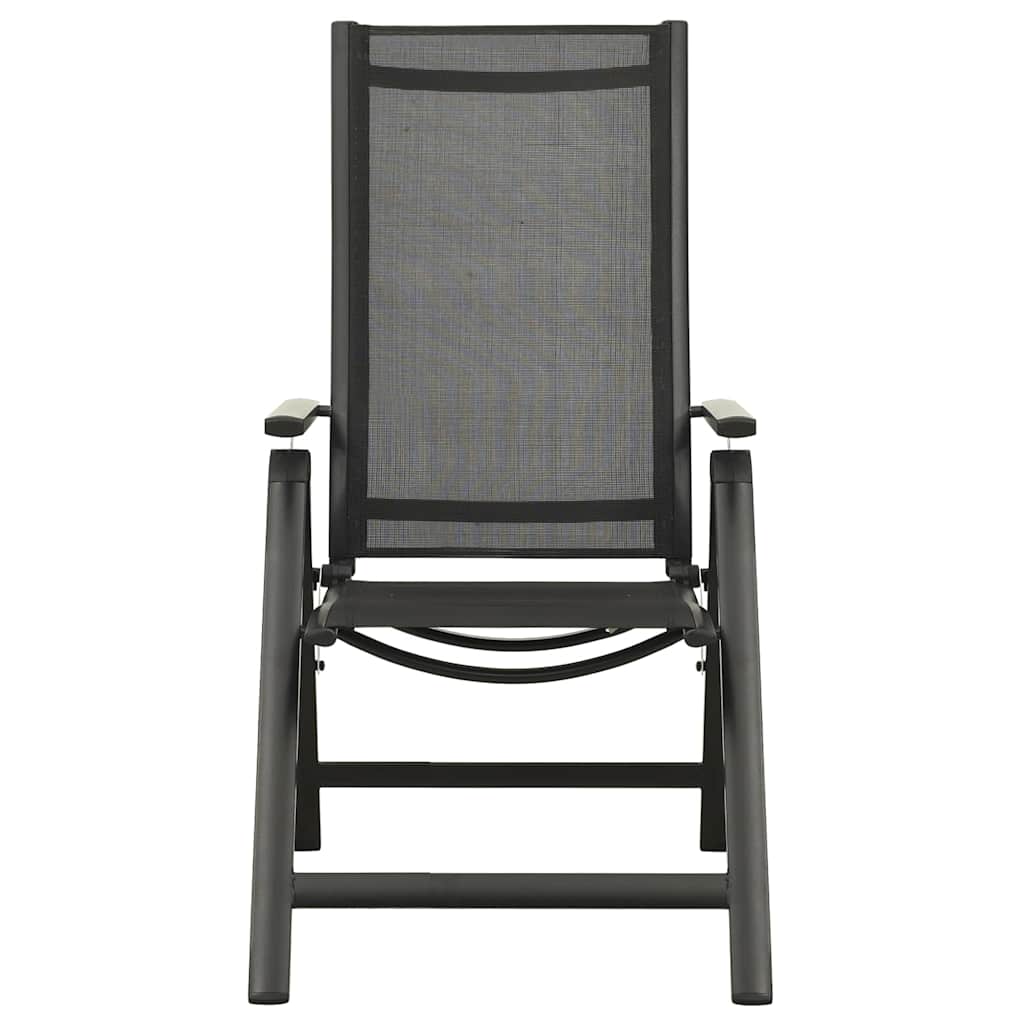 vidaXL 5 Piece Bistro Set Black and Anthracite 5
