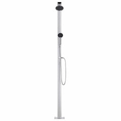 Garden Shower with Base 220 cm Aluminium 80 x 62 x 5 cm