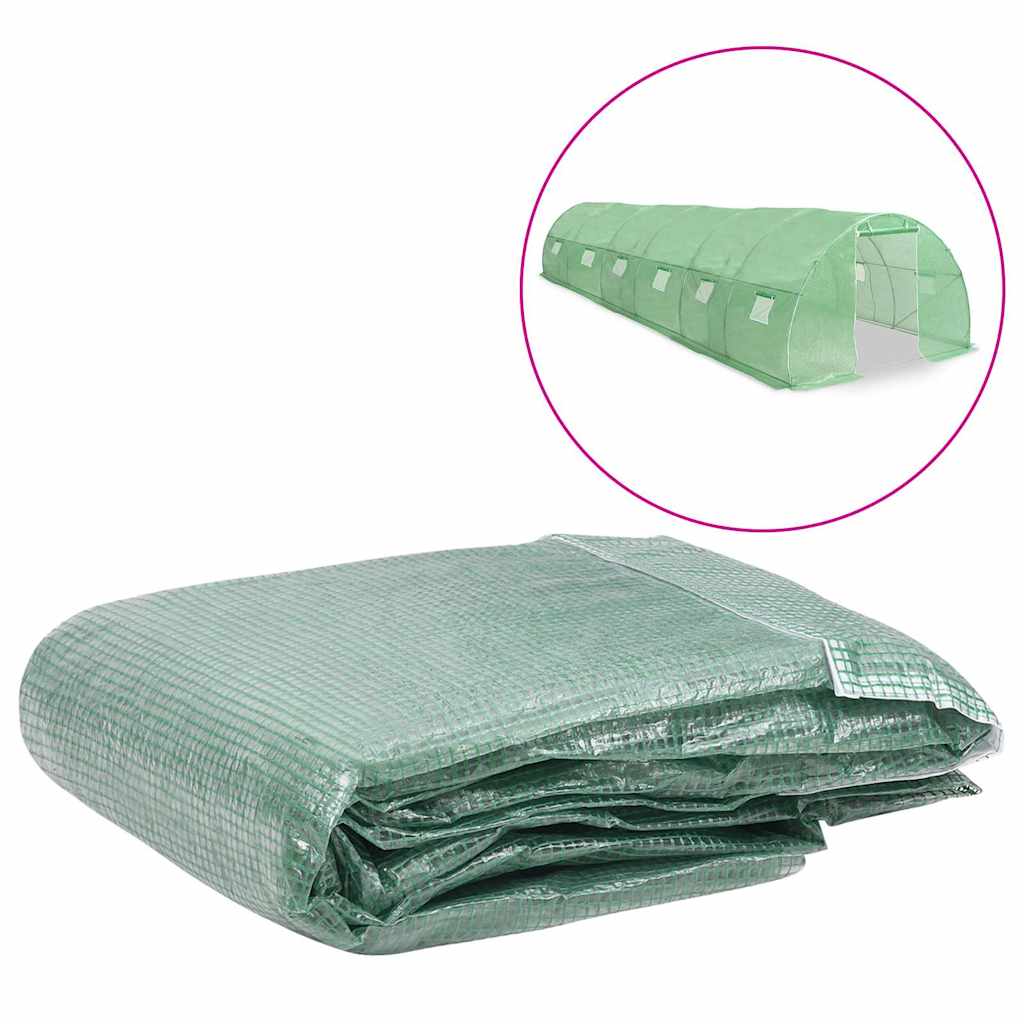 Greenhouse Replacement Cover (9 m²) Green 300 cm 900 cm