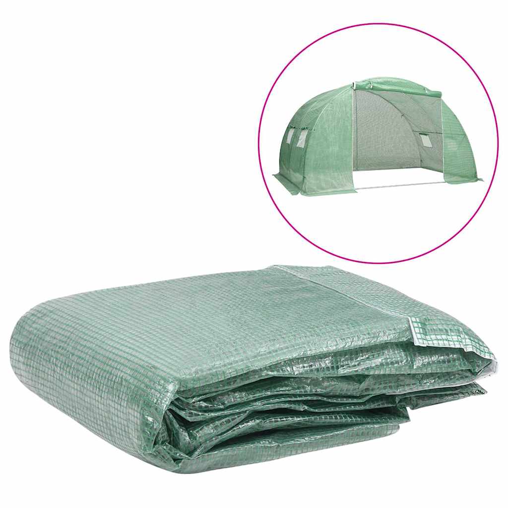 Greenhouse Replacement Cover (9 m²) Green 400 cm 200 cm