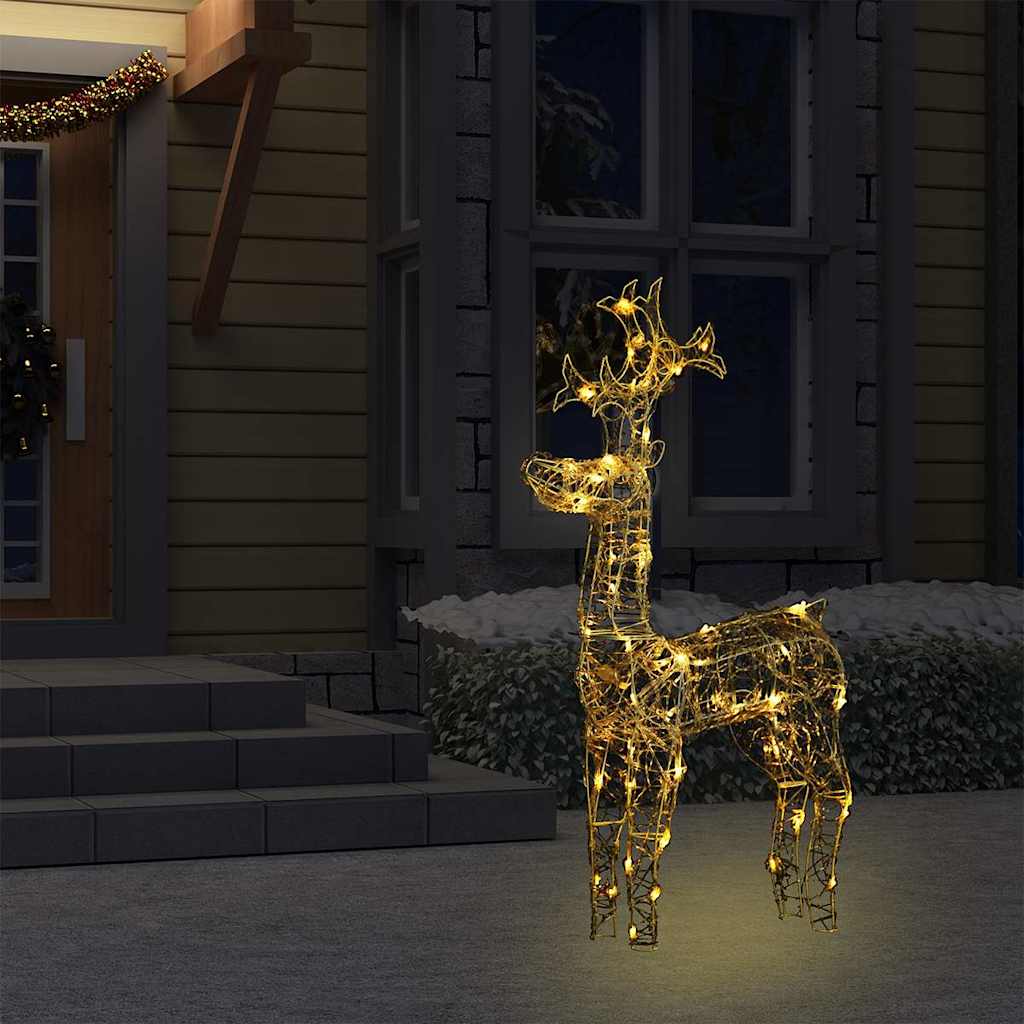 vidaXL Reindeer Christmas Decoration | Warm White | Acrylic | Tall 3