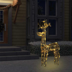 vidaXL Reindeer Christmas Decoration | Warm White | Acrylic | Tall 3
