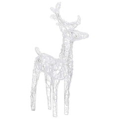 vidaXL Reindeer And Sleigh Christmas Decoration | Colourful 5