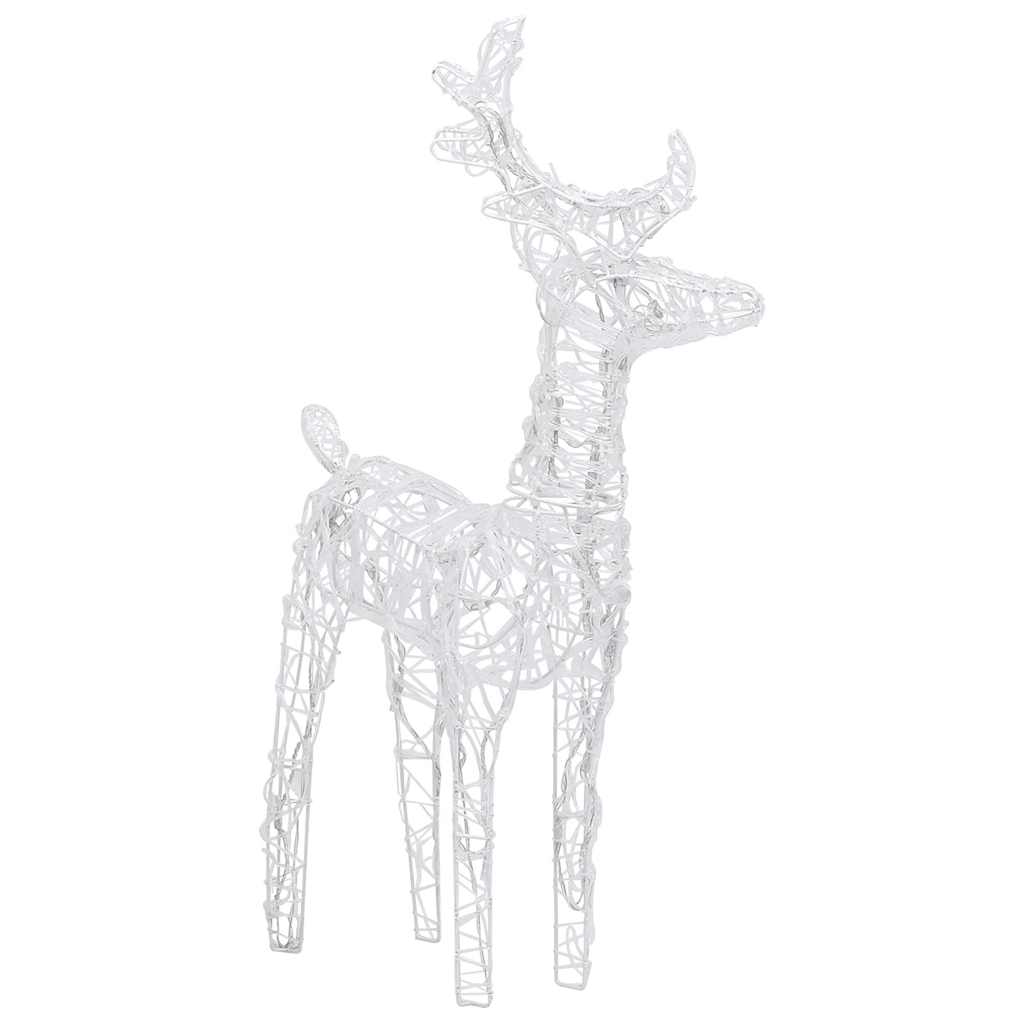 Reindeers & Sleigh Christmas Decoration 320 LEDs Acrylic Multicolour 43 x 11 x 55 cm (2 pcs)