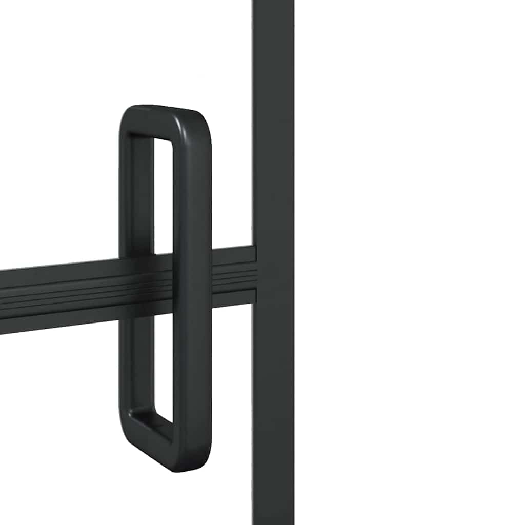 Shower Enclosure ESG Black 100 x 140 cm