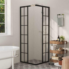 150770 vidaXL Shower Cabin ESG 80x80x180 cm 3