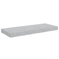 vidaXL Wall Shelf | Set of 4 | Concrete Grey | Honeycomb MDF, Metal | Standard 6