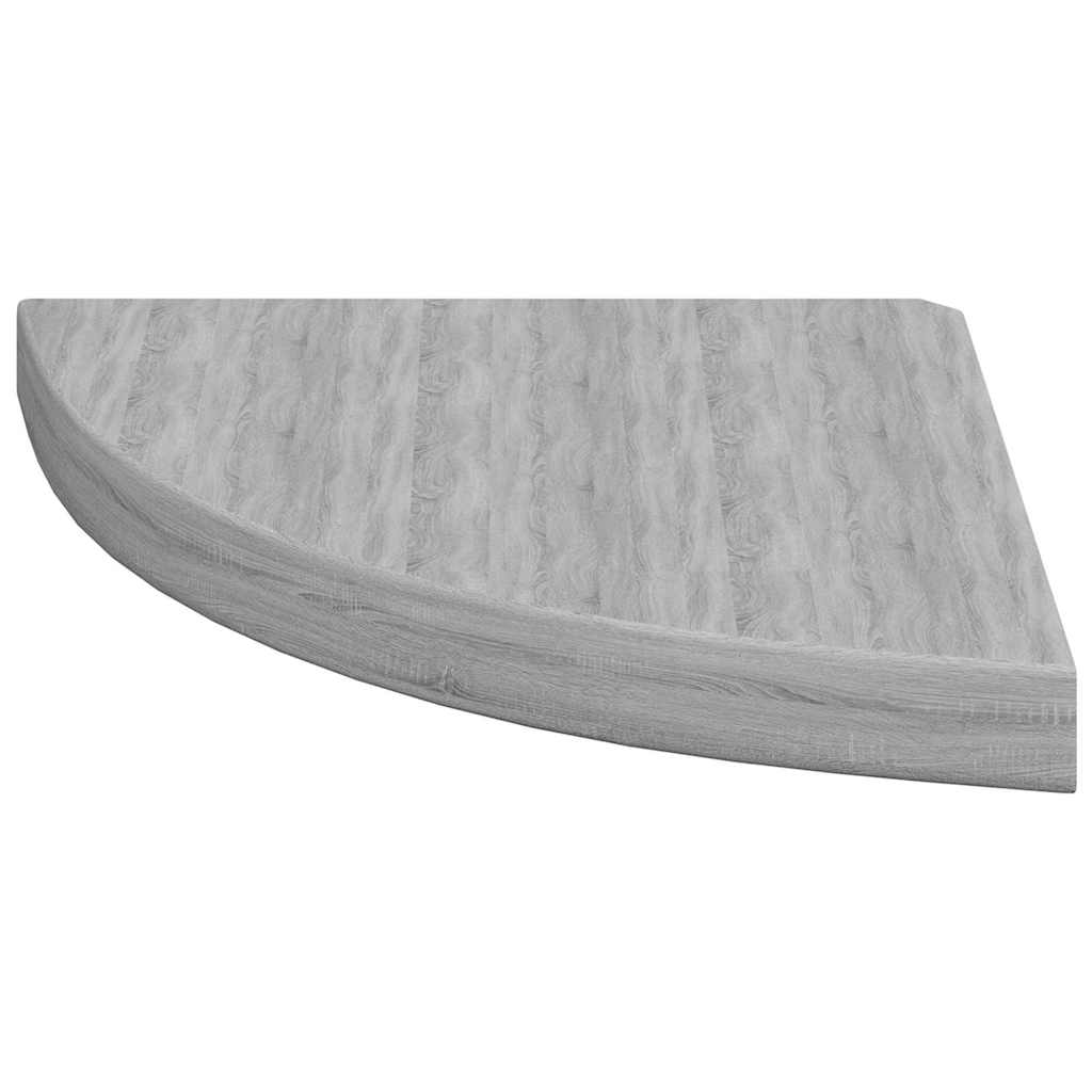 vidaXL Wall Corner Shelf | Set of 2 | Concrete grey | Honeycomb MDF, metal 6