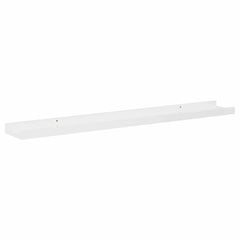 vidaXL Wall Shelf | Set of 4 | High gloss white | MDF | 80cm x 9cm x 3cm 6